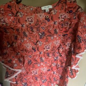 Dina Agam Floral Top in Size M